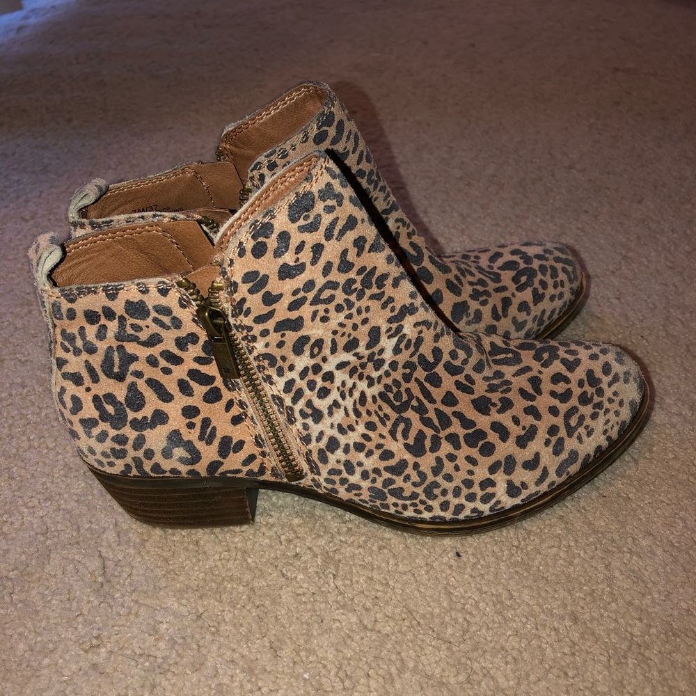 Lucky Brand cheetah booties